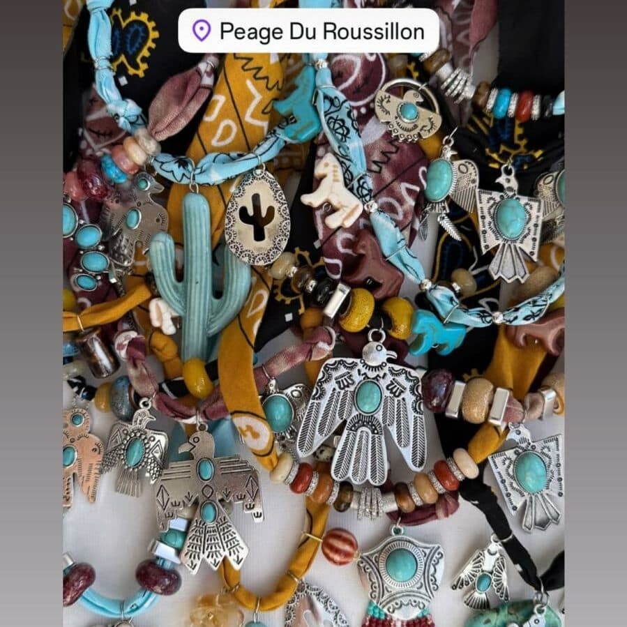 Bijoux turquoise et argent esprit western
